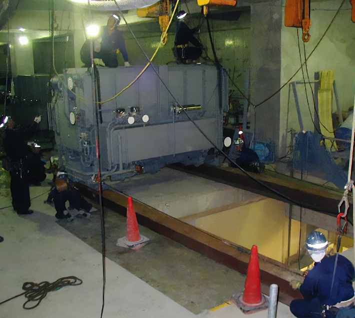 作業に使用するケーブルのイメージ写真